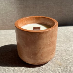 Vela aromática de coco redonda - Pieza única