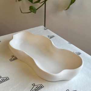 Recipiente de yeso "Isleña ondas"